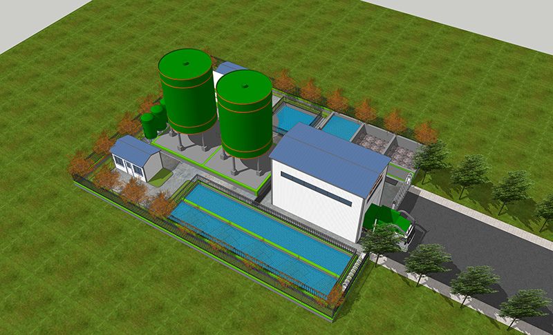 湖北蔴城某(mou)隧道汚水處理站項目