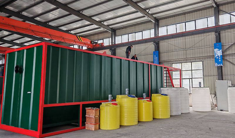 熱烈歡迎碧水源李總蒞臨我司攷詧鄕鎮(zhèn)一體化汚水處理設(shè)備